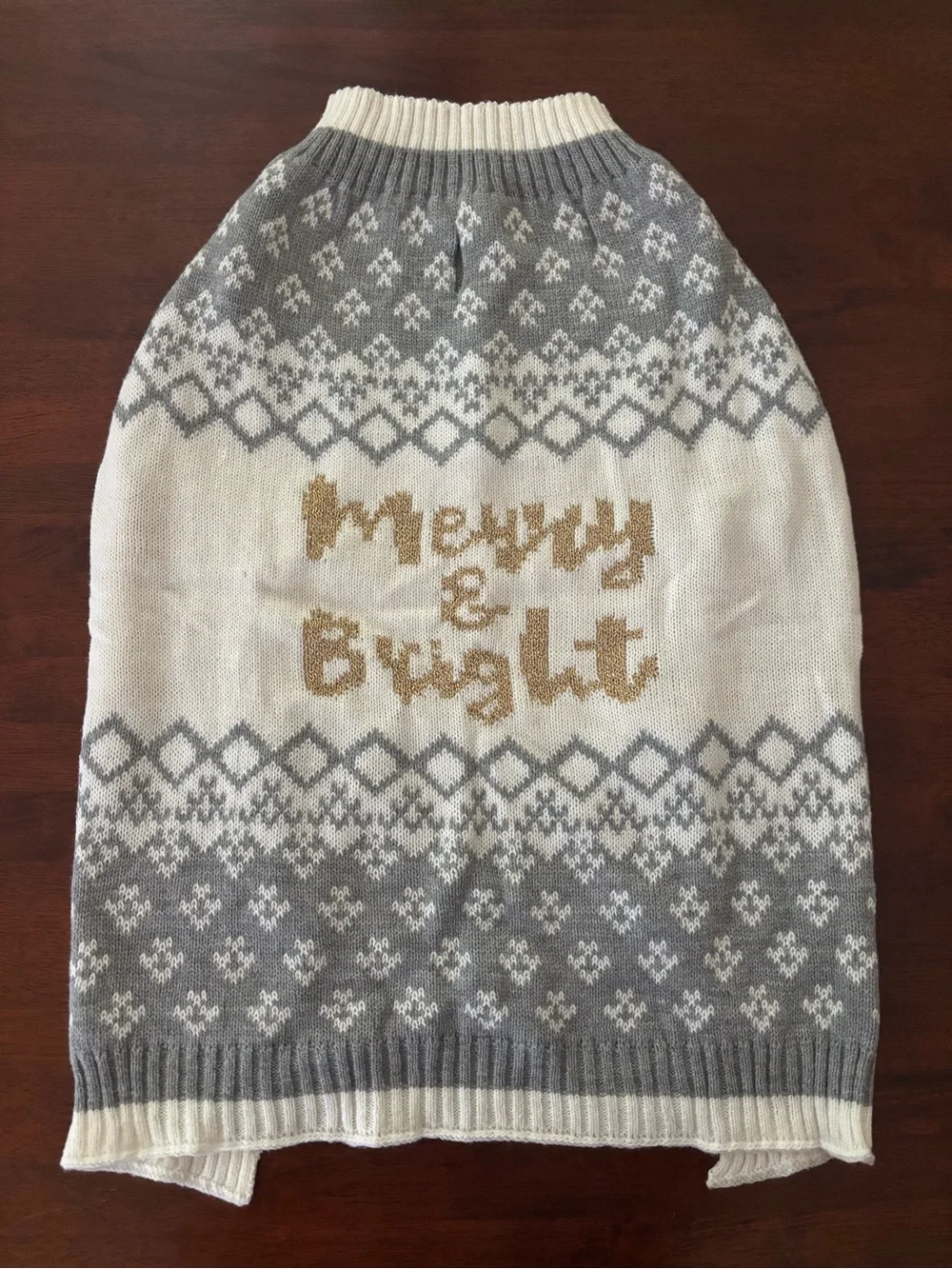 Merry & Bright Dog's Sweater